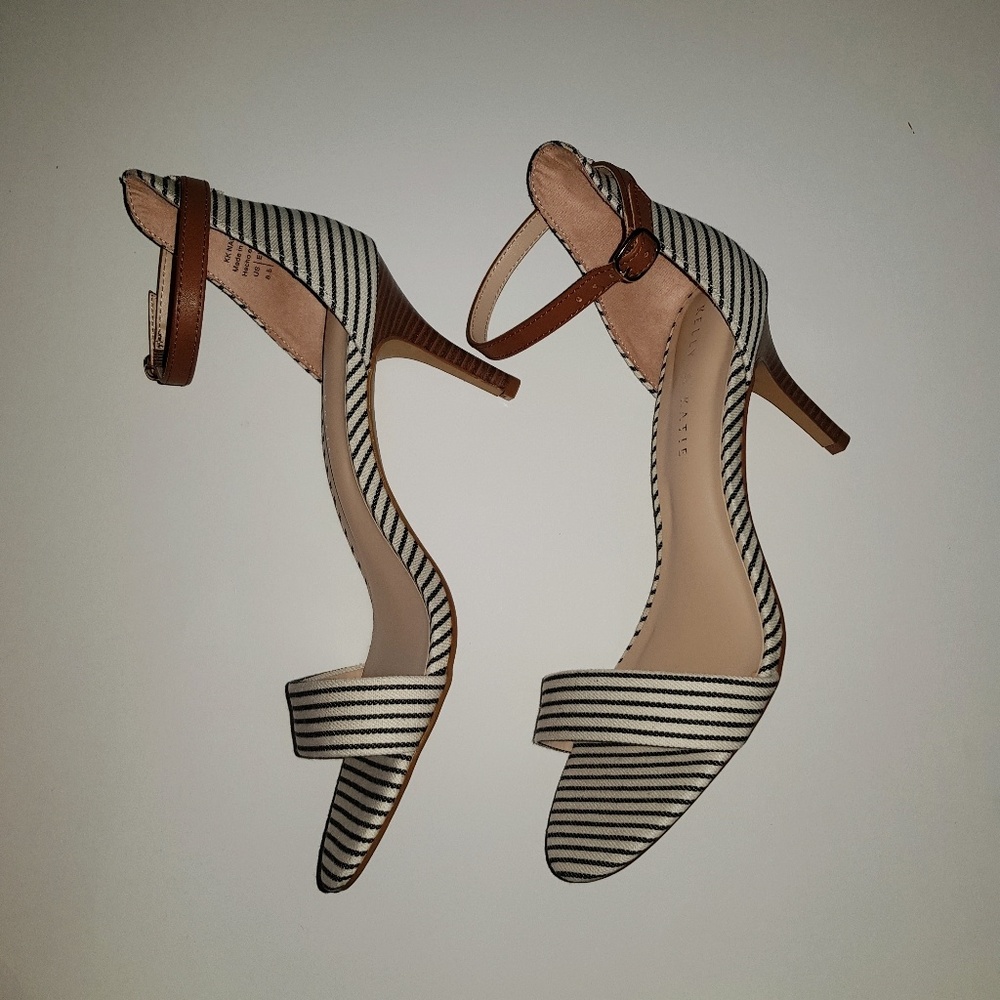 Kelly & Katie Striped Ankle Strap Sandal